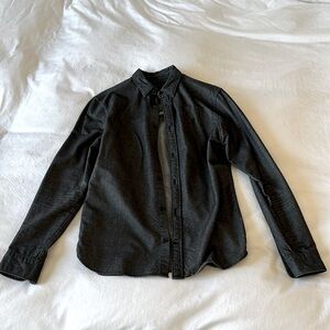 All Saints long-sleeved dark gray shirt. Sized X-S All Saints sizes run large.